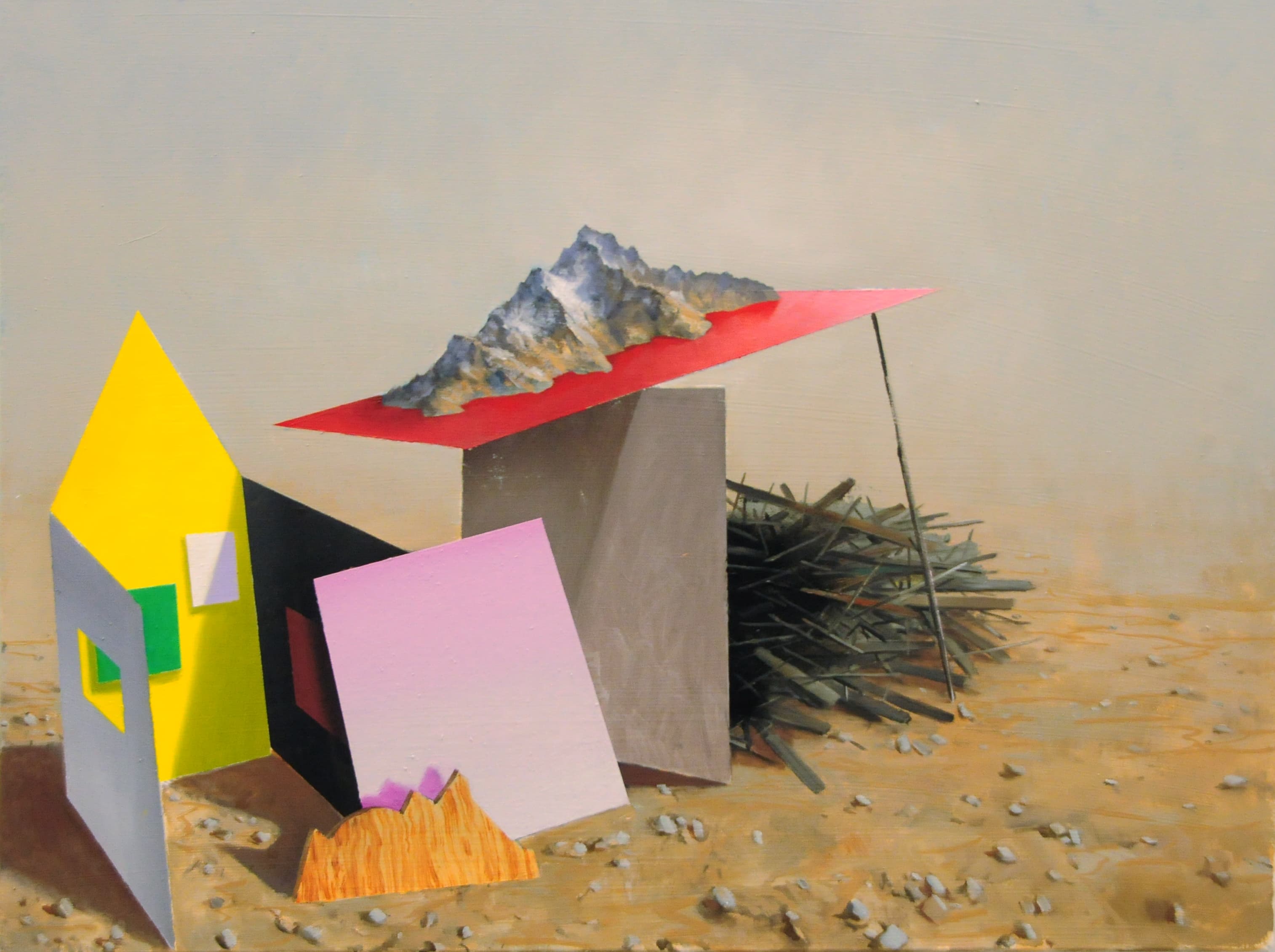 Anbau, Ol auf Lw,60x80cm,2022