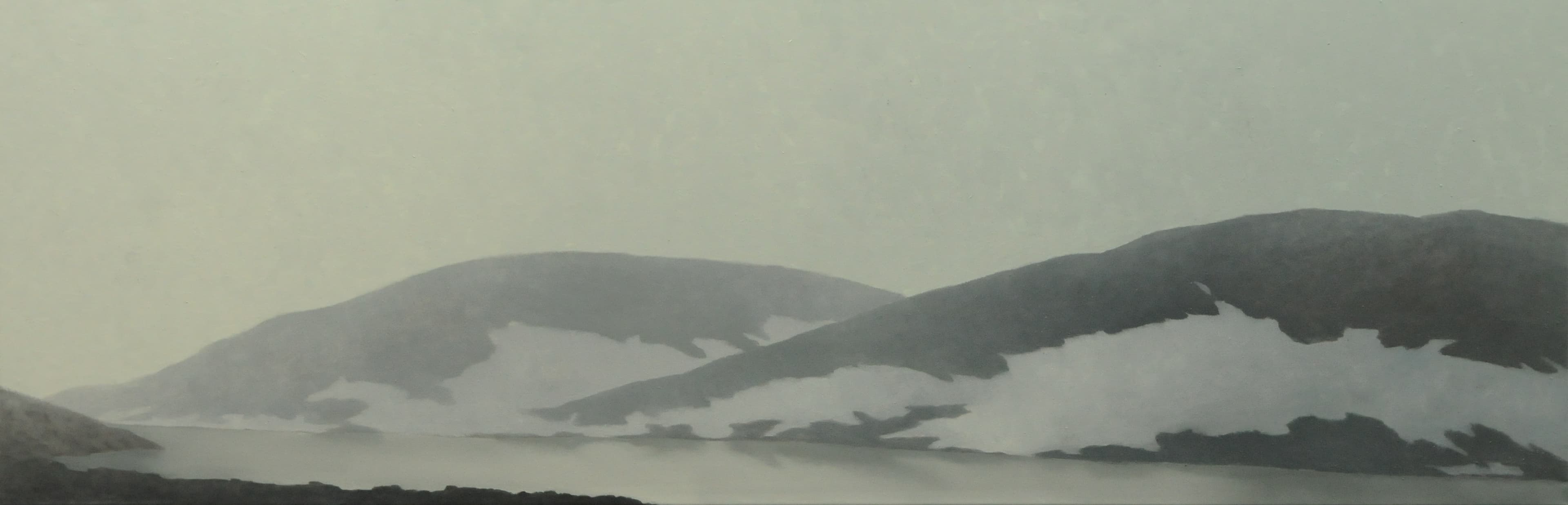 Bergsee,50x150cm,Ol auf Lw,2012