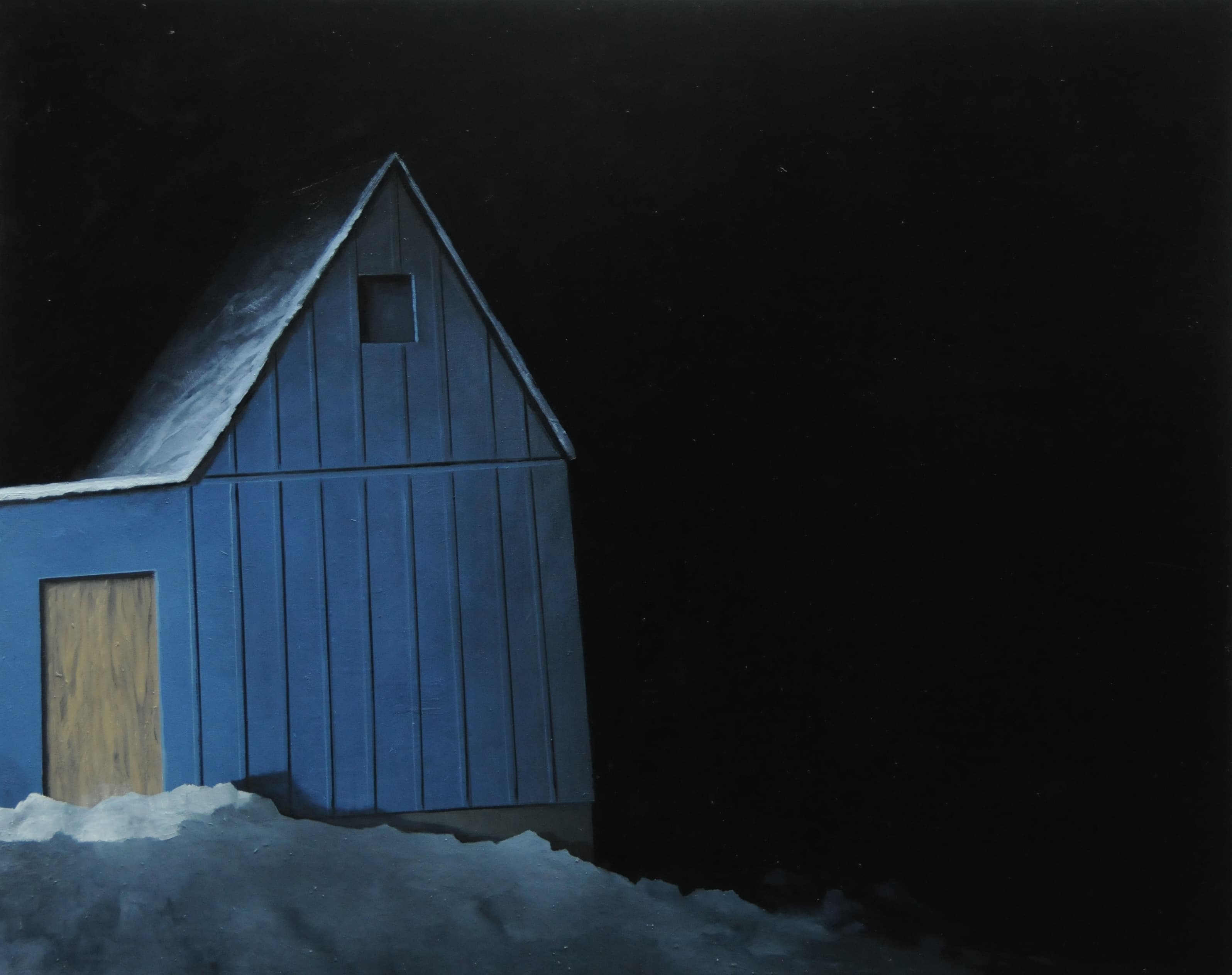 Blaues Haus,80x100cm Ol auf leinwand,2010