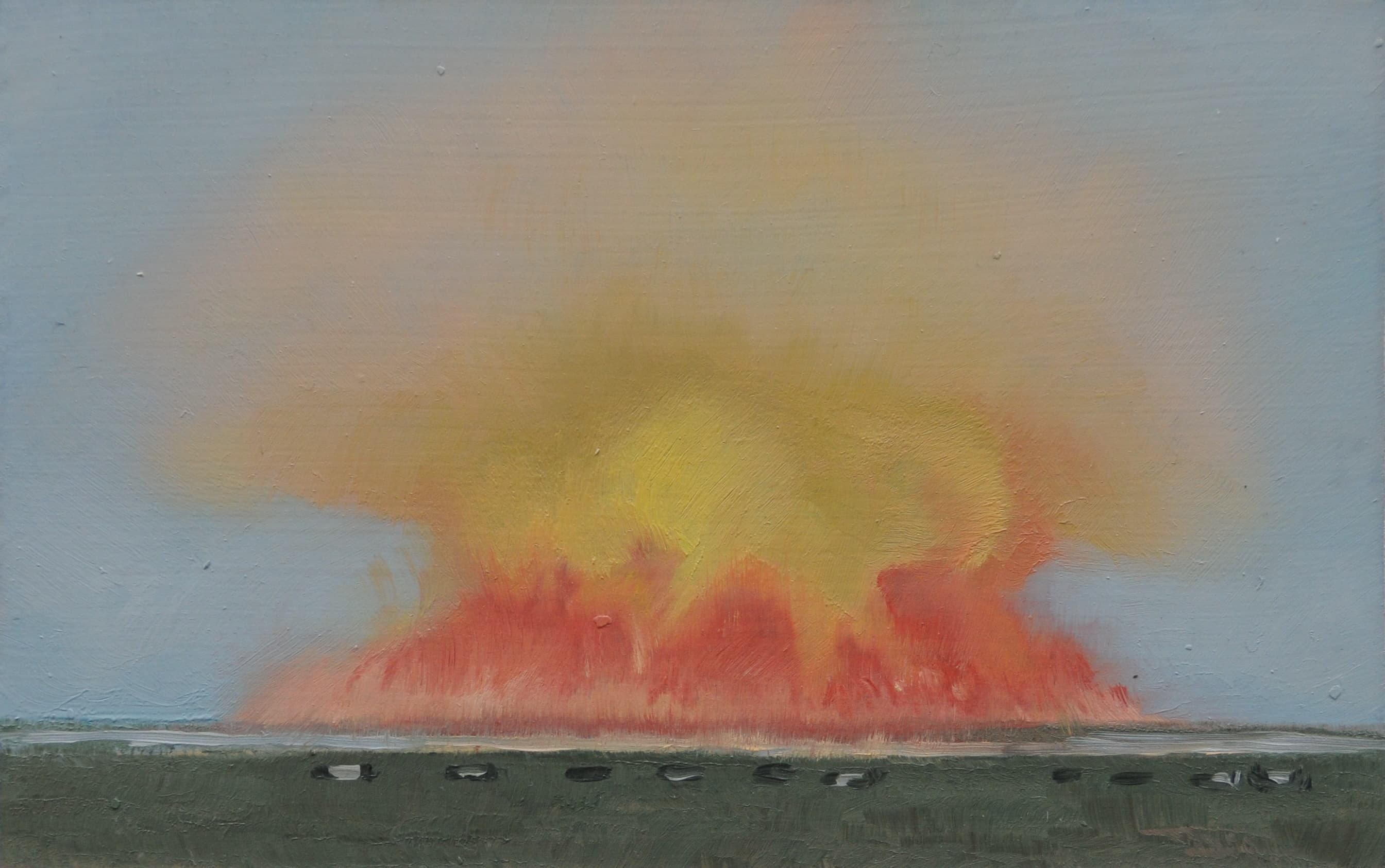 Bombentest,14x22cm,Ol auf MDF,2007