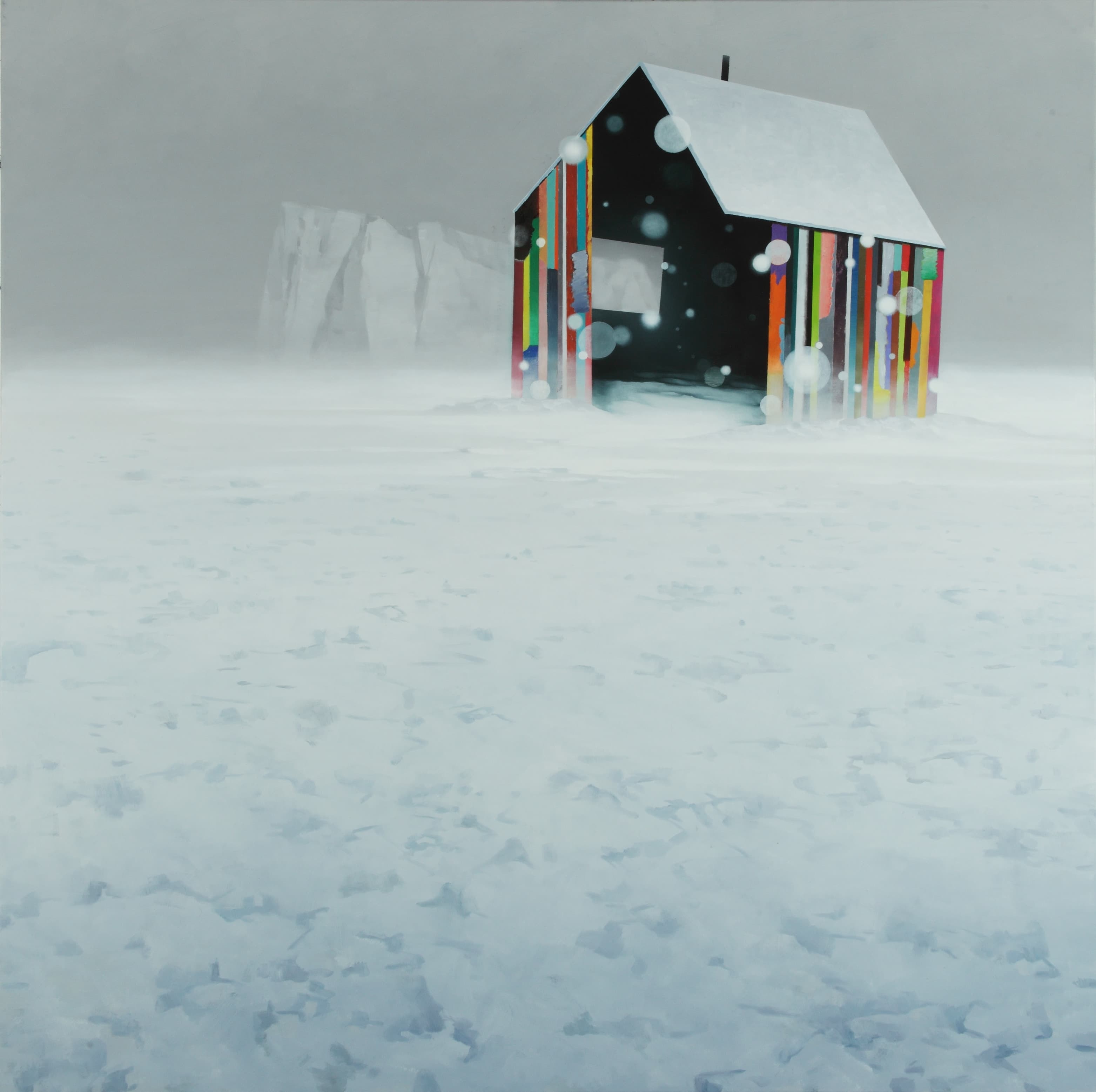 Das Haus des Malers,200x200cm, 2011,Ol auf Leinwand