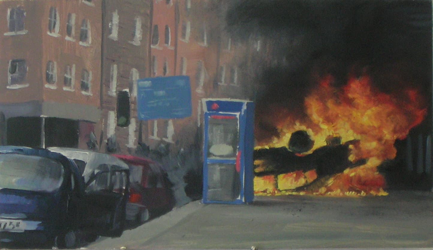 Demo,14x24cm,Ol auf MDF,2006