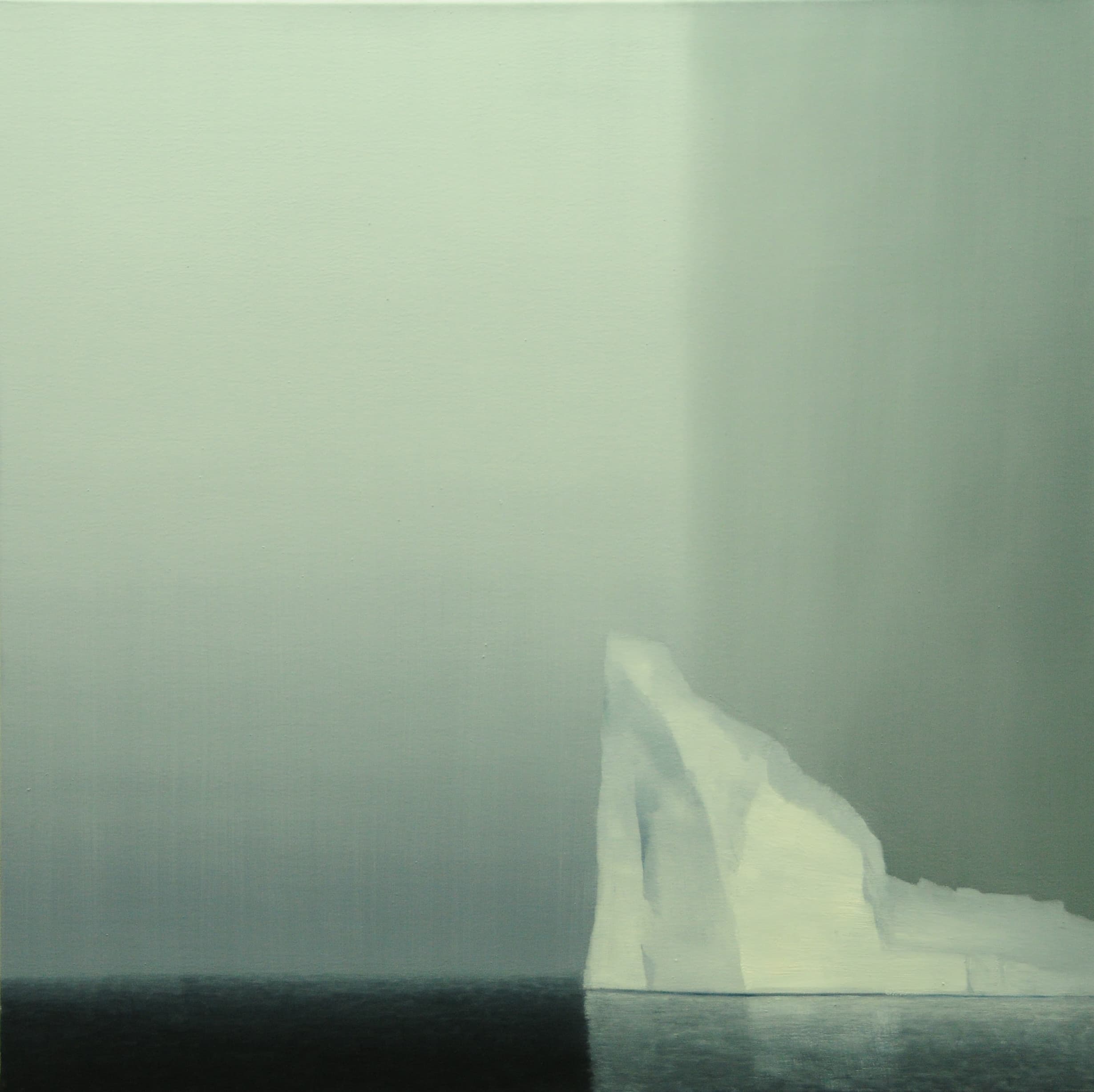Eisberg, 80x80cm, Ol auf Lw,2019