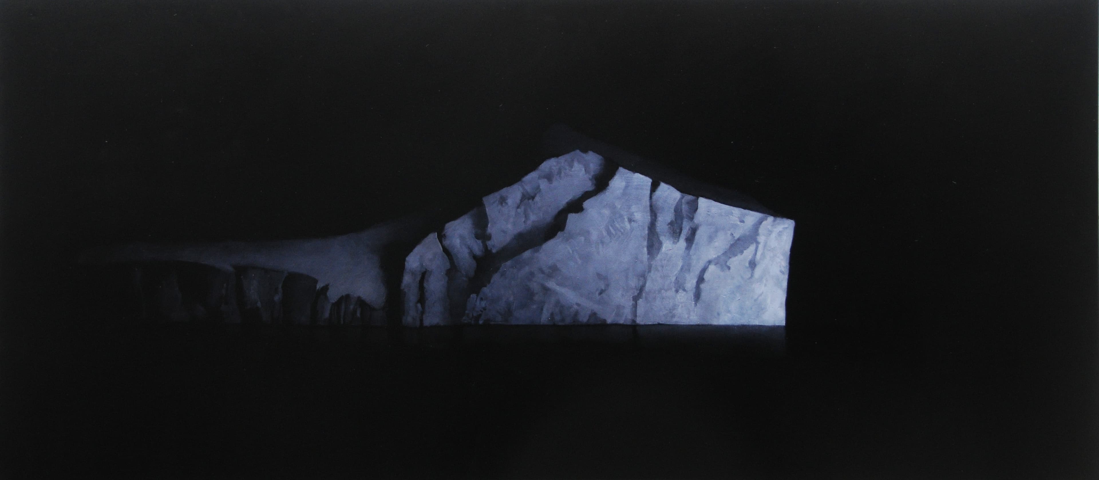 Eisberg,Upernavik,2009,90x200cm,Ol auf leinwand.