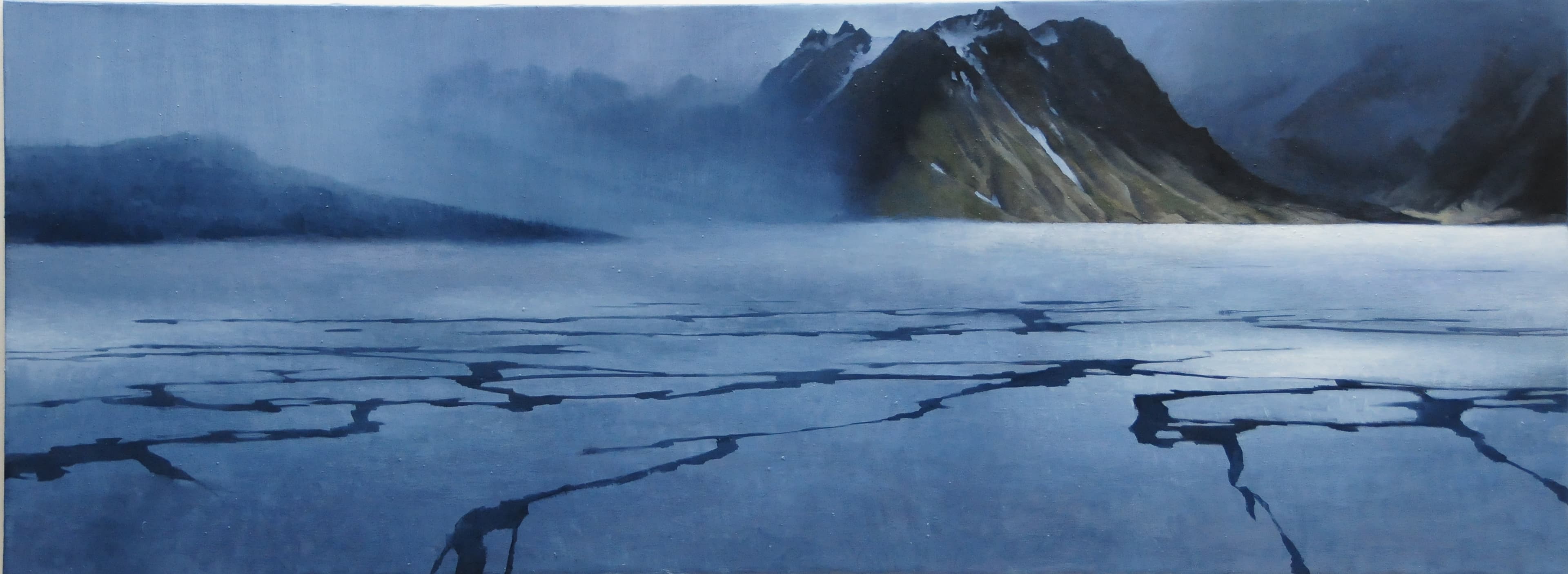 Eisfjord,60x160cm,Ol auf Lw,2014