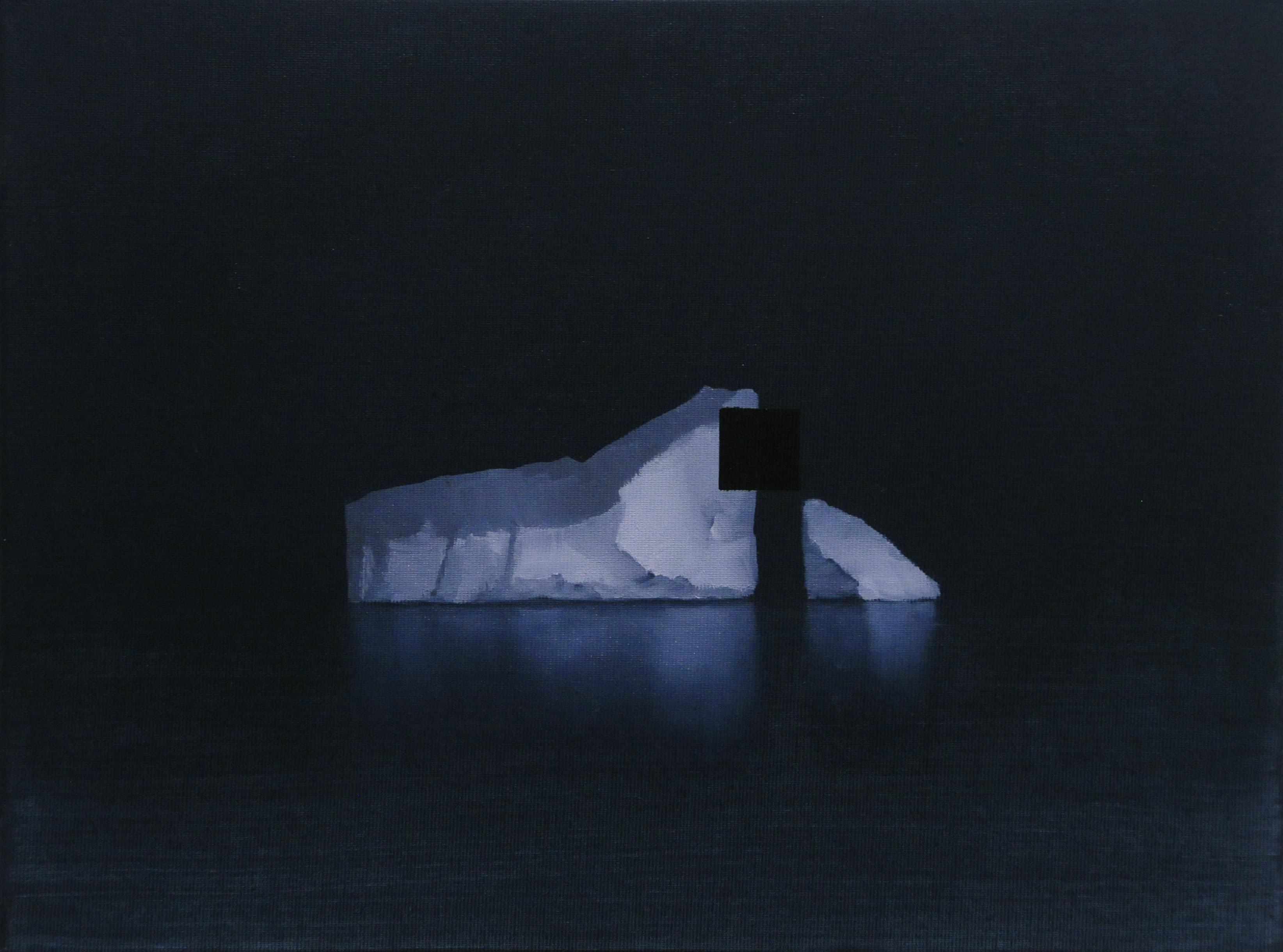 Floating Canvas 2,30x40cm,Ol auf Lw,2025