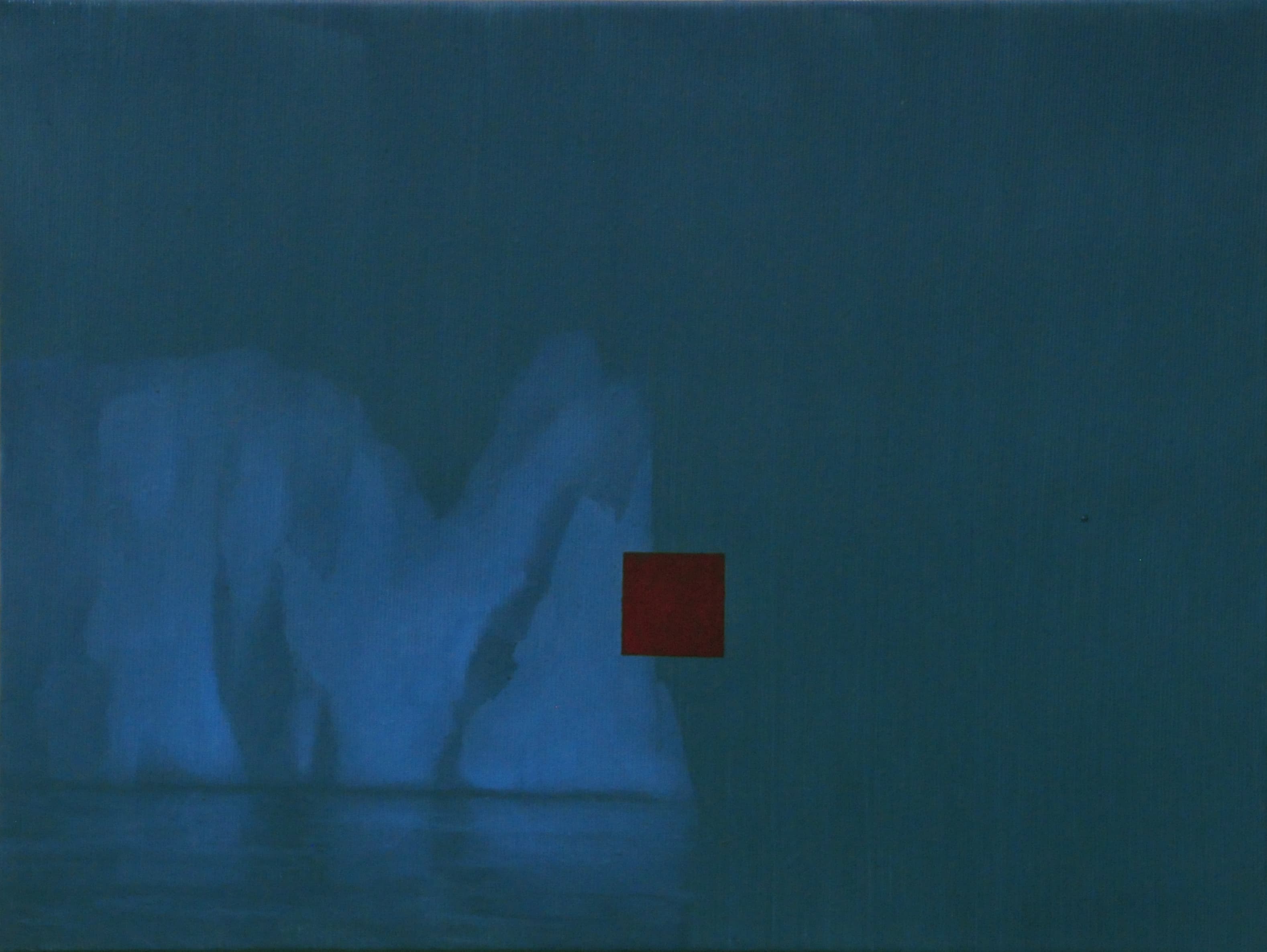 Floating Canvas 6,30x40cm, Ol auf Lw,2025