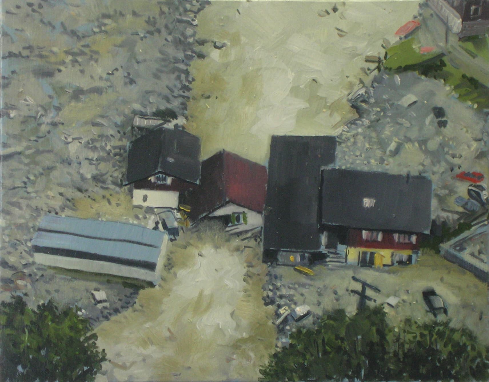 Flut,22x28cm,Ol auf MDF,2005