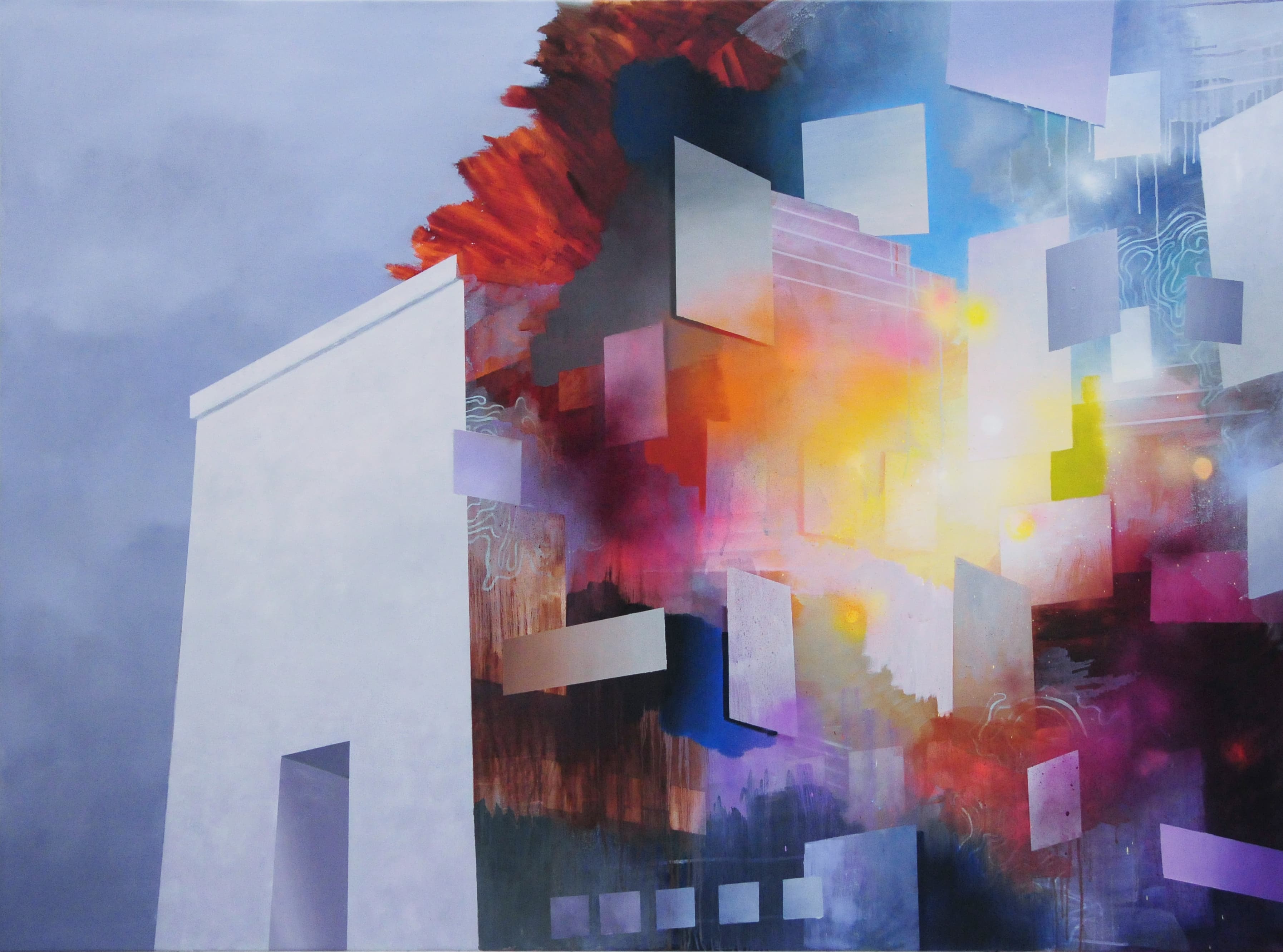 G_Rießbeck_Neues Museum_12x160cm_Ol auf Lw_2024