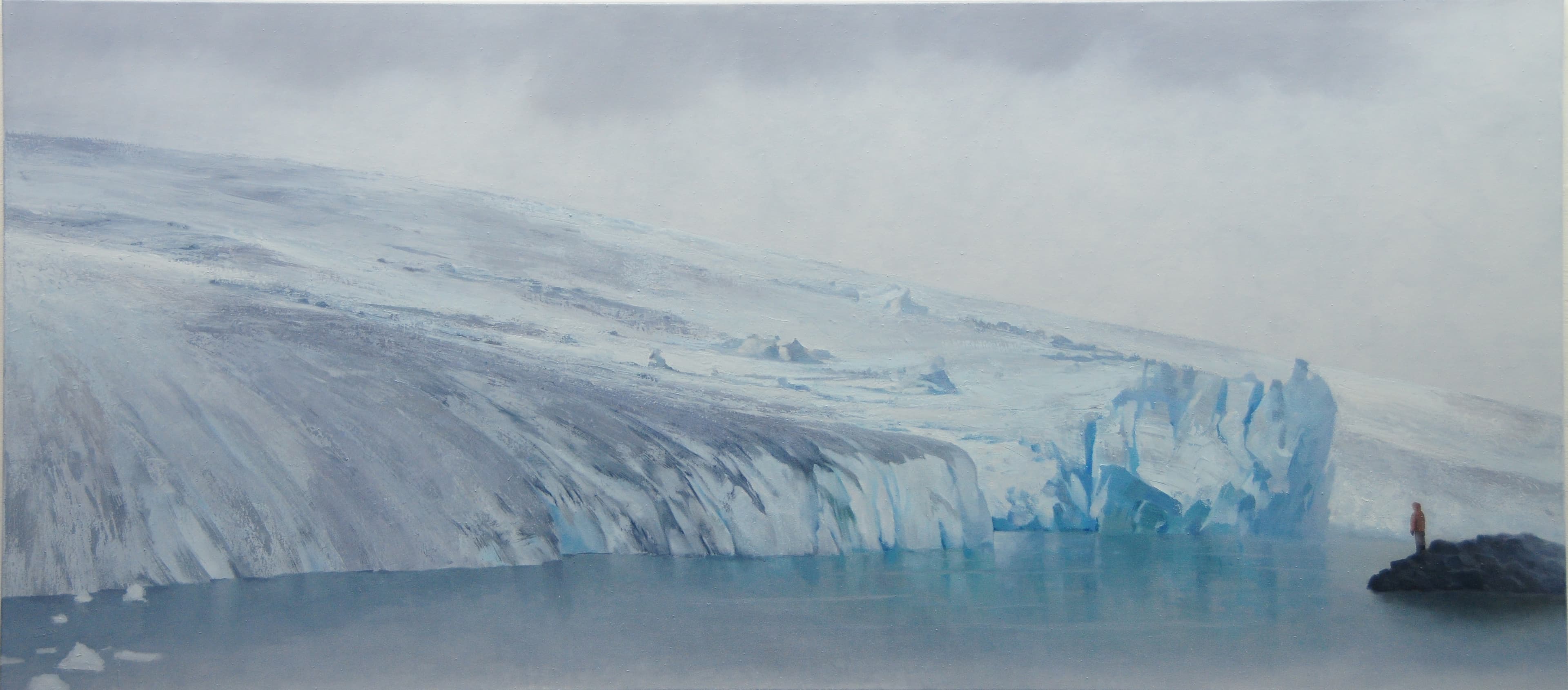 Gletscherblick,90x200cm,Ol auf Lw,2012