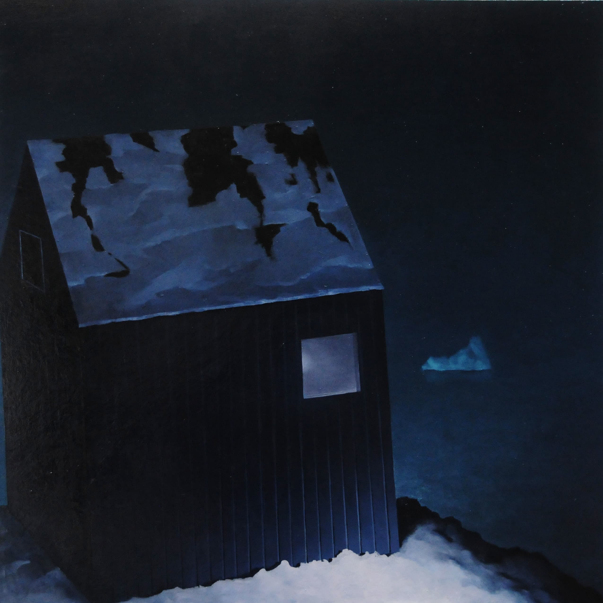 Graues Fenster,100x100cm,Ol auf Lw,2010