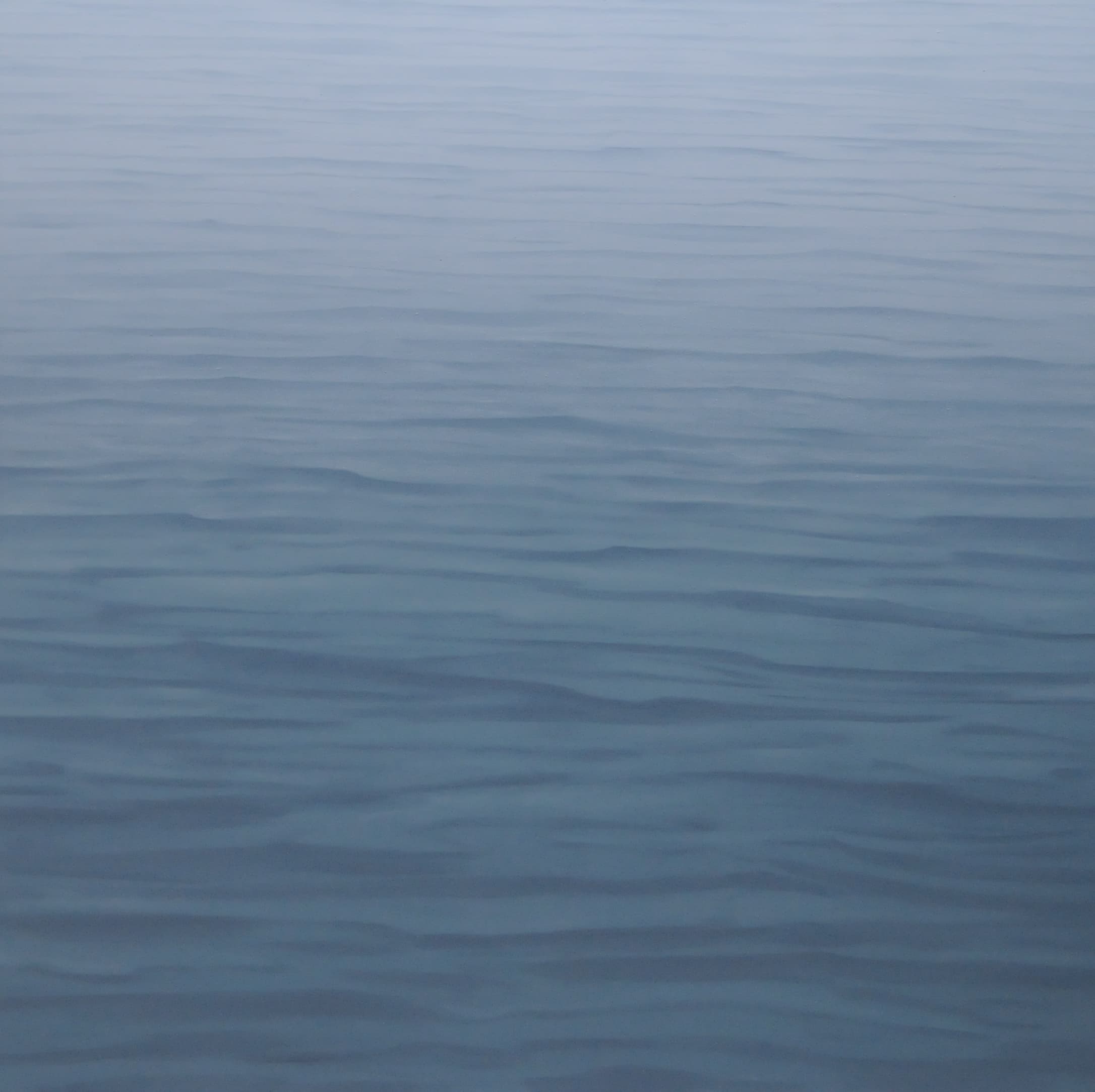 Graues Wasser, 160x160cm