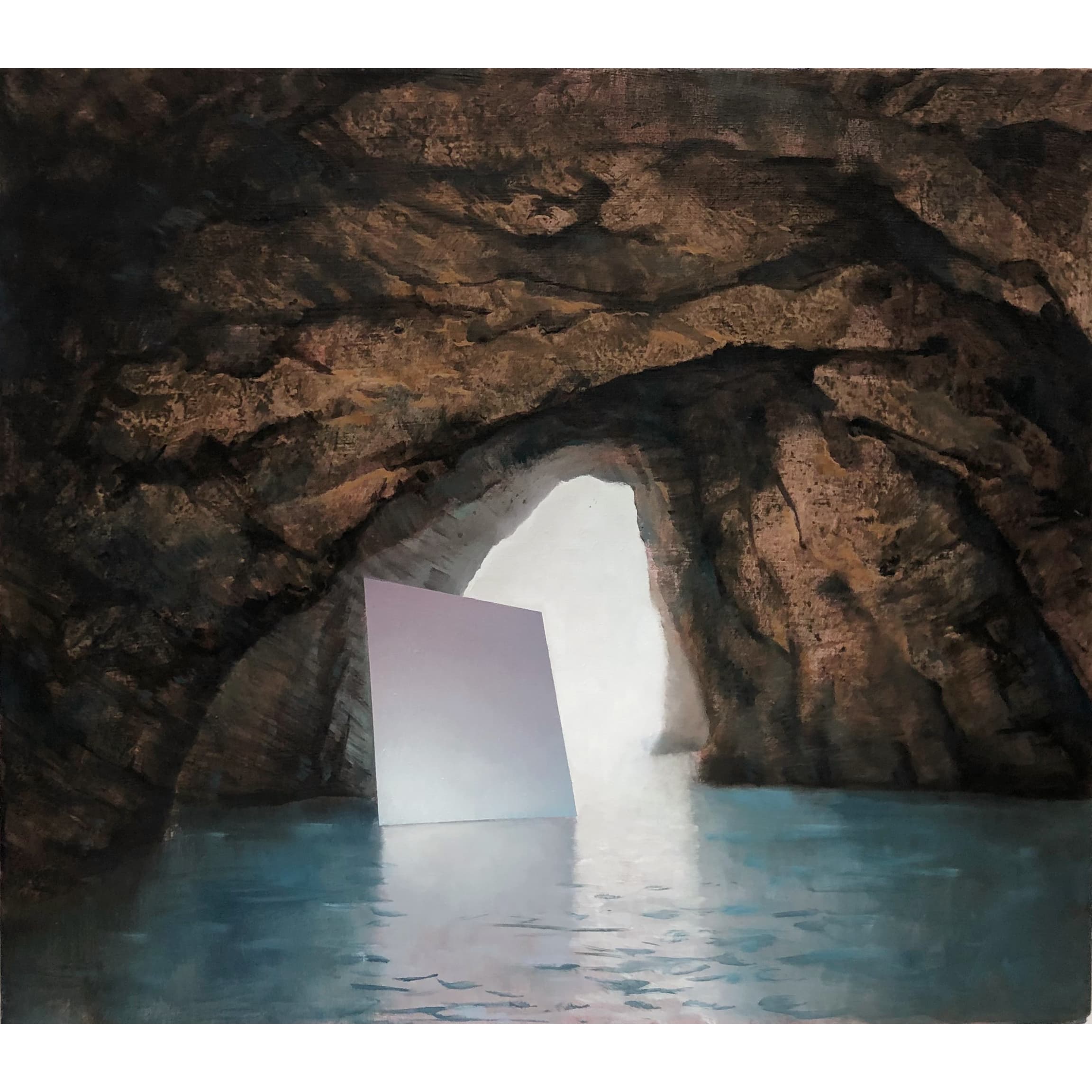 Grotte, 50x60cm, Ol auf Lw,2023