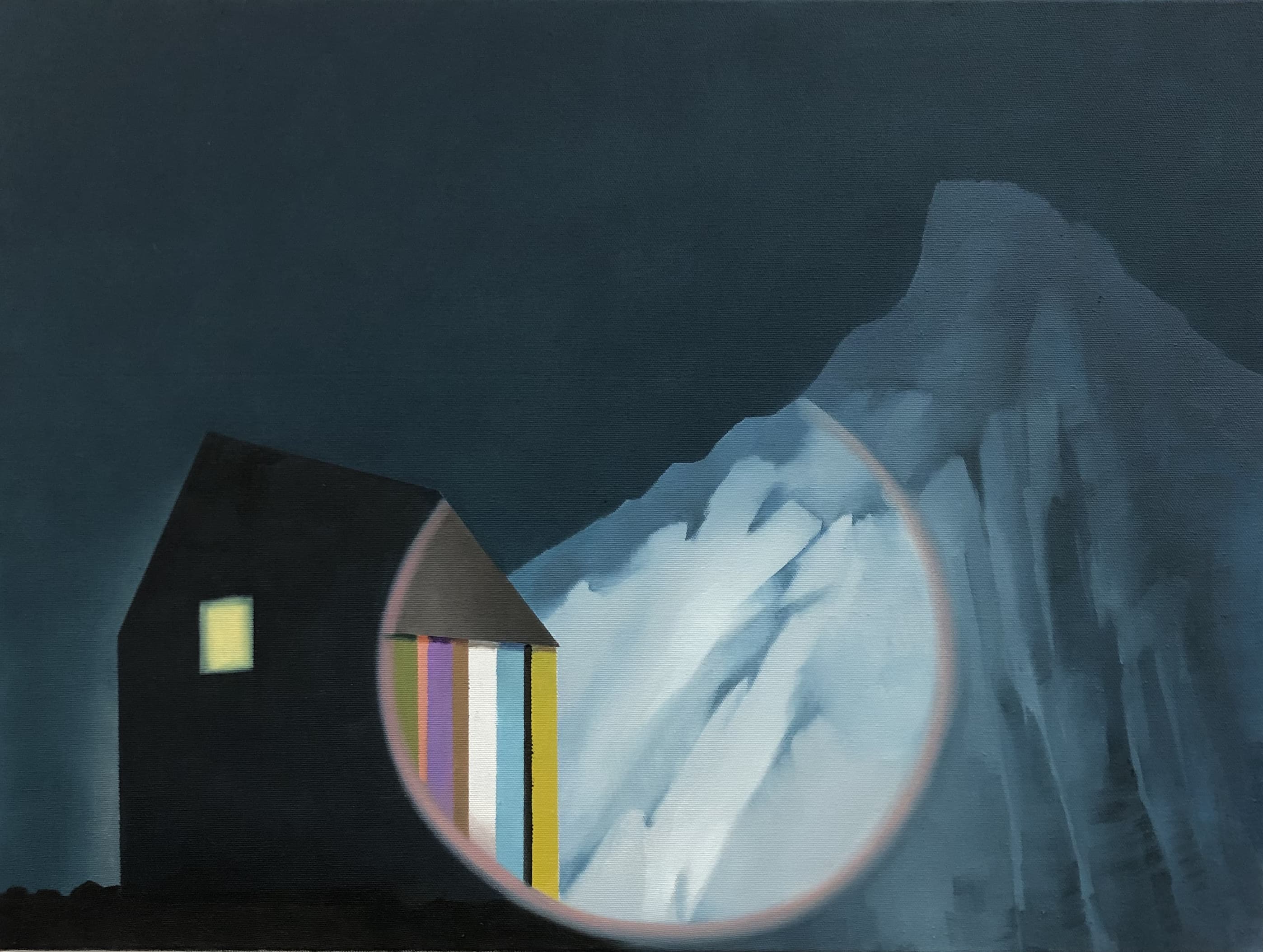 Haus am Eis,60x80cm,2025