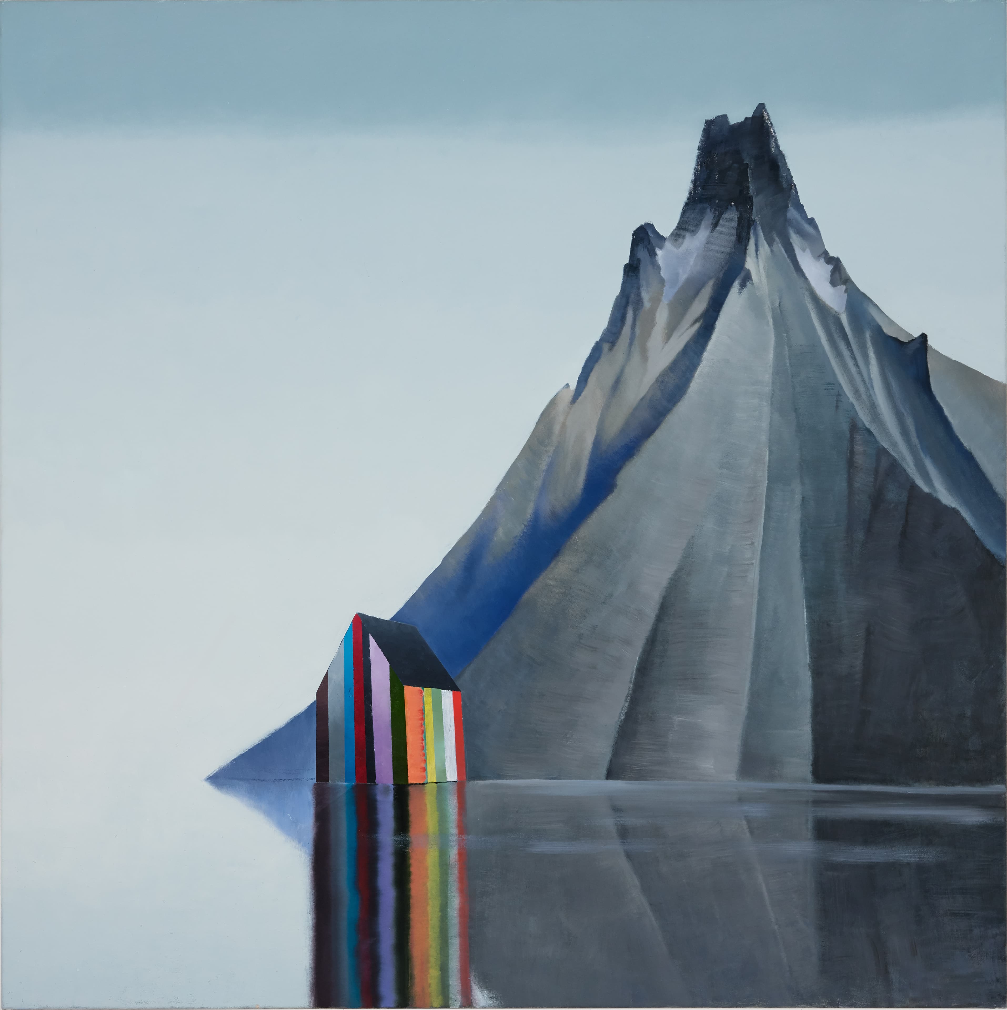 Haus_am_Berg_150x150cm_Oel_auf_Leinwand_2017