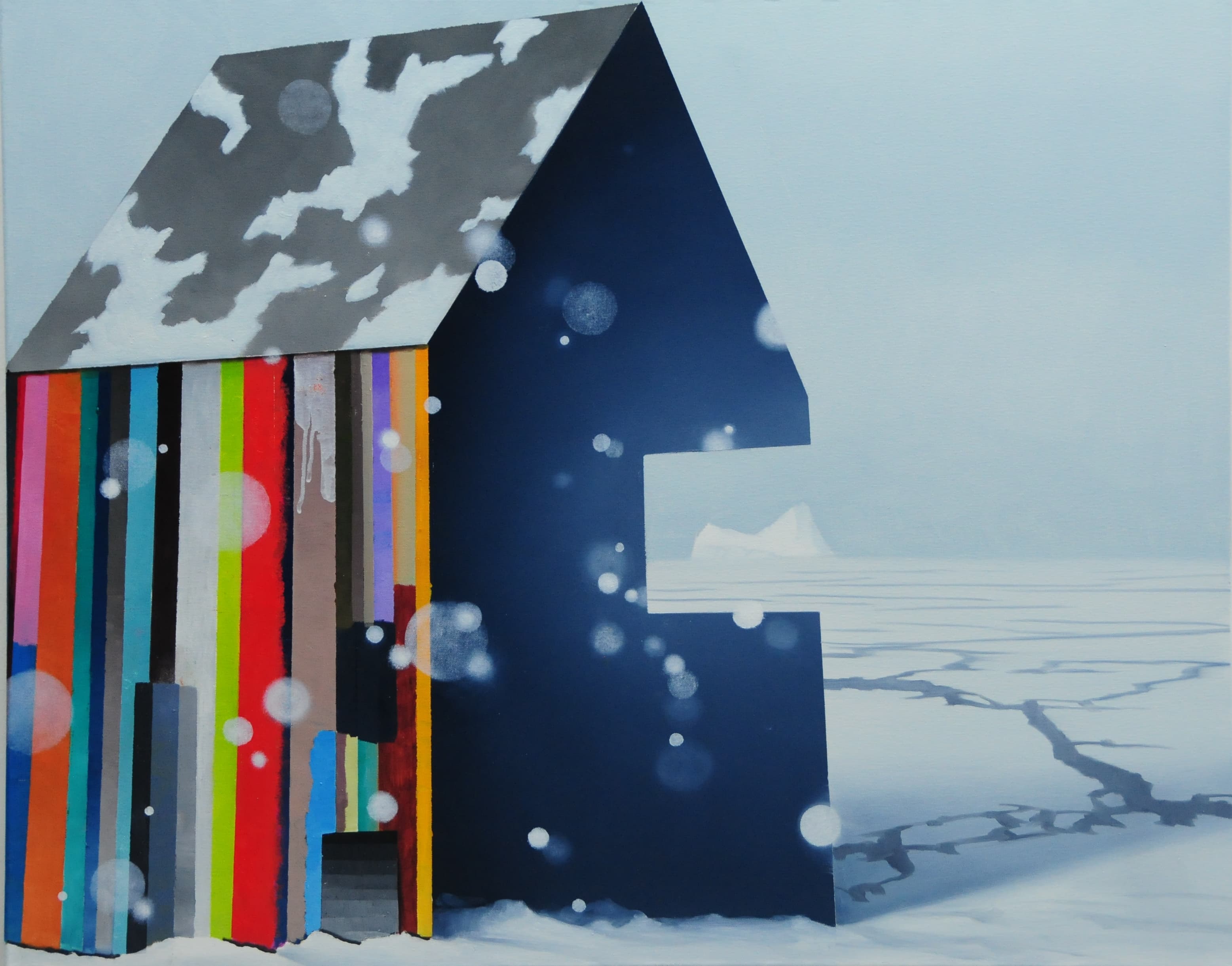 Innen und Außen,80x100cm,Ol auf Lw,2015