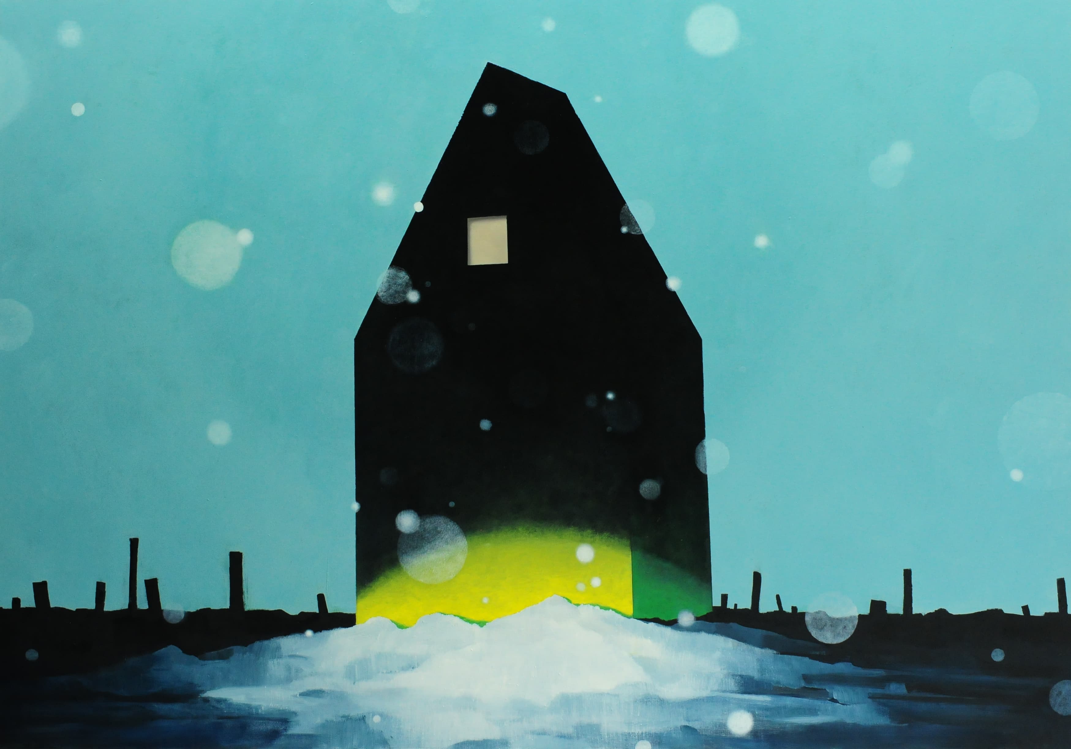 Lichtkegel,2015,140x200cm,Ol auf Lw