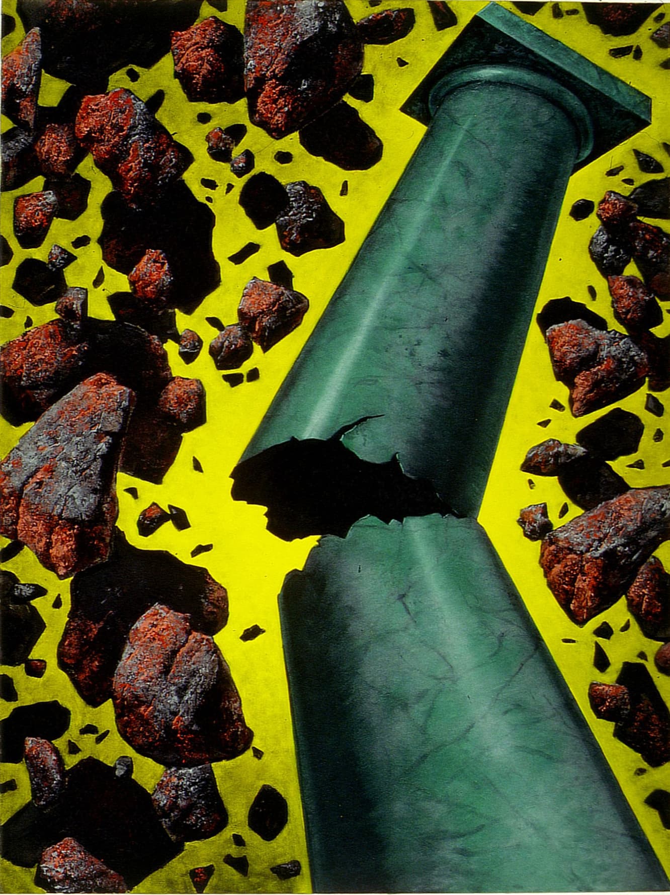 Marmor bricht und Eisenstein,160x120cm,1993