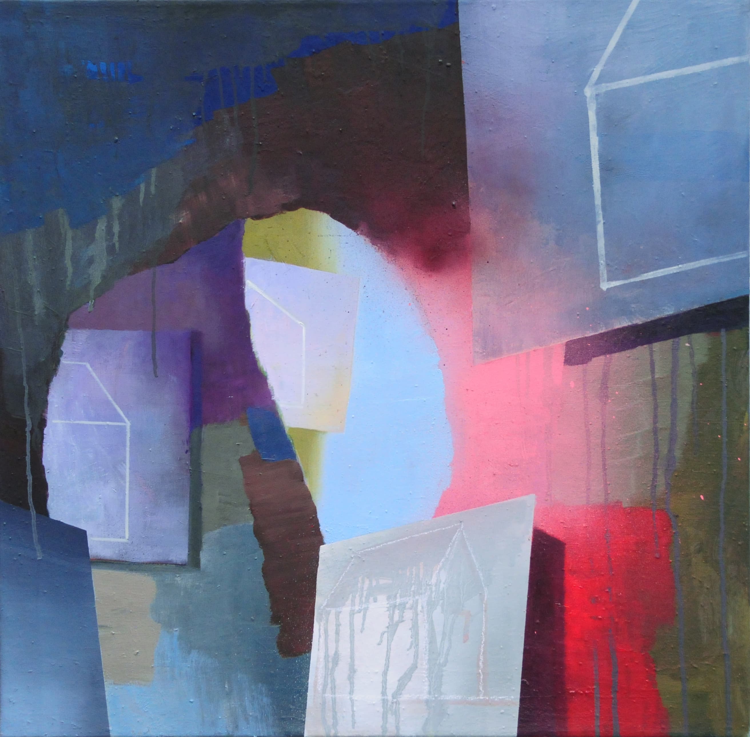 Mein geheimes Museum IV,70x70cm,Ol auf Lw,2025