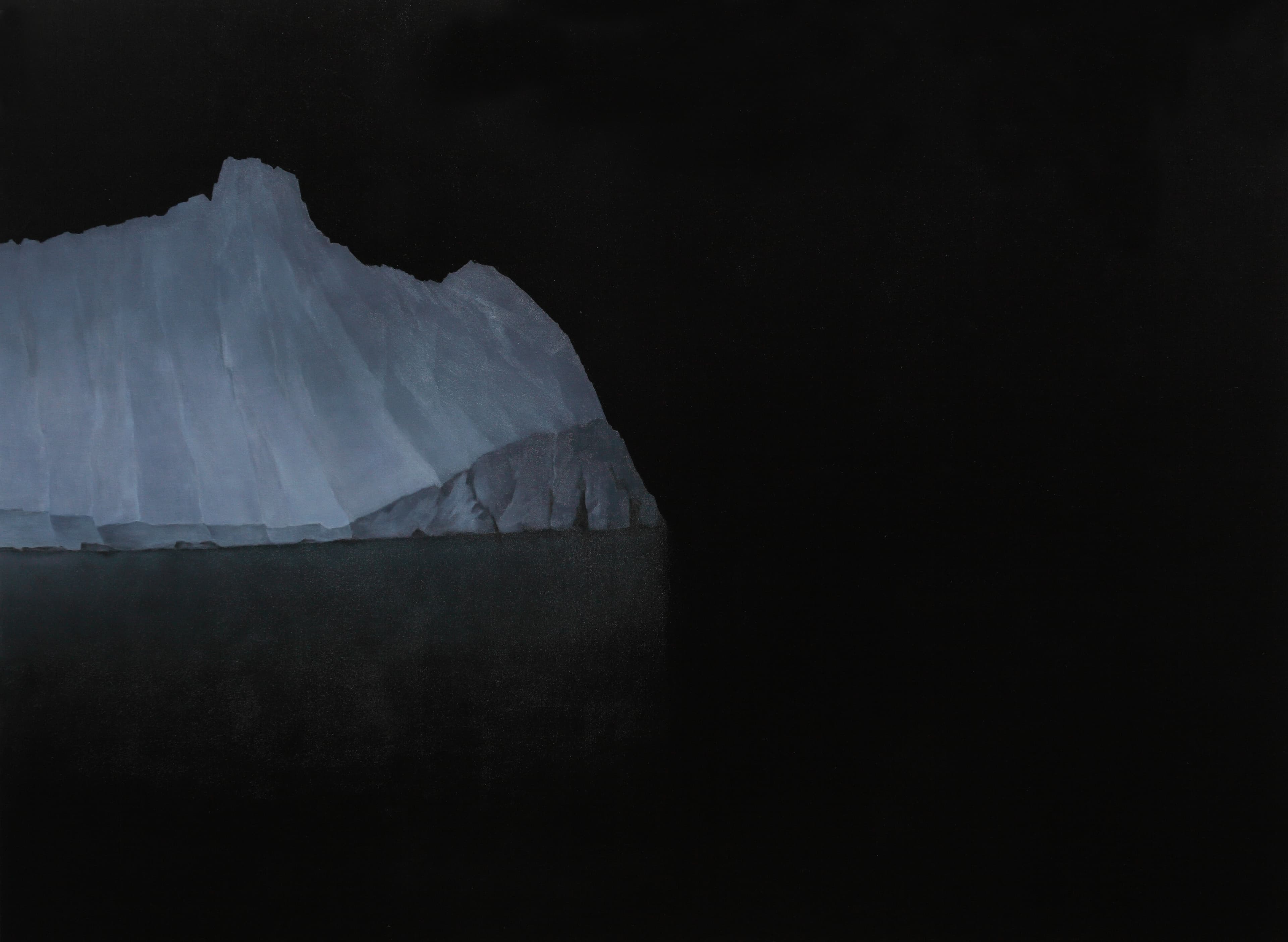 Nacht Eisberg,150x200cmOl auf Lw,2009,Foto E. Poltl