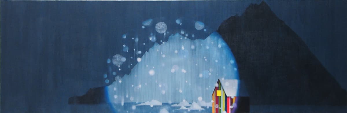Riessbeck_Haus am Eis, 50x150cm,2023