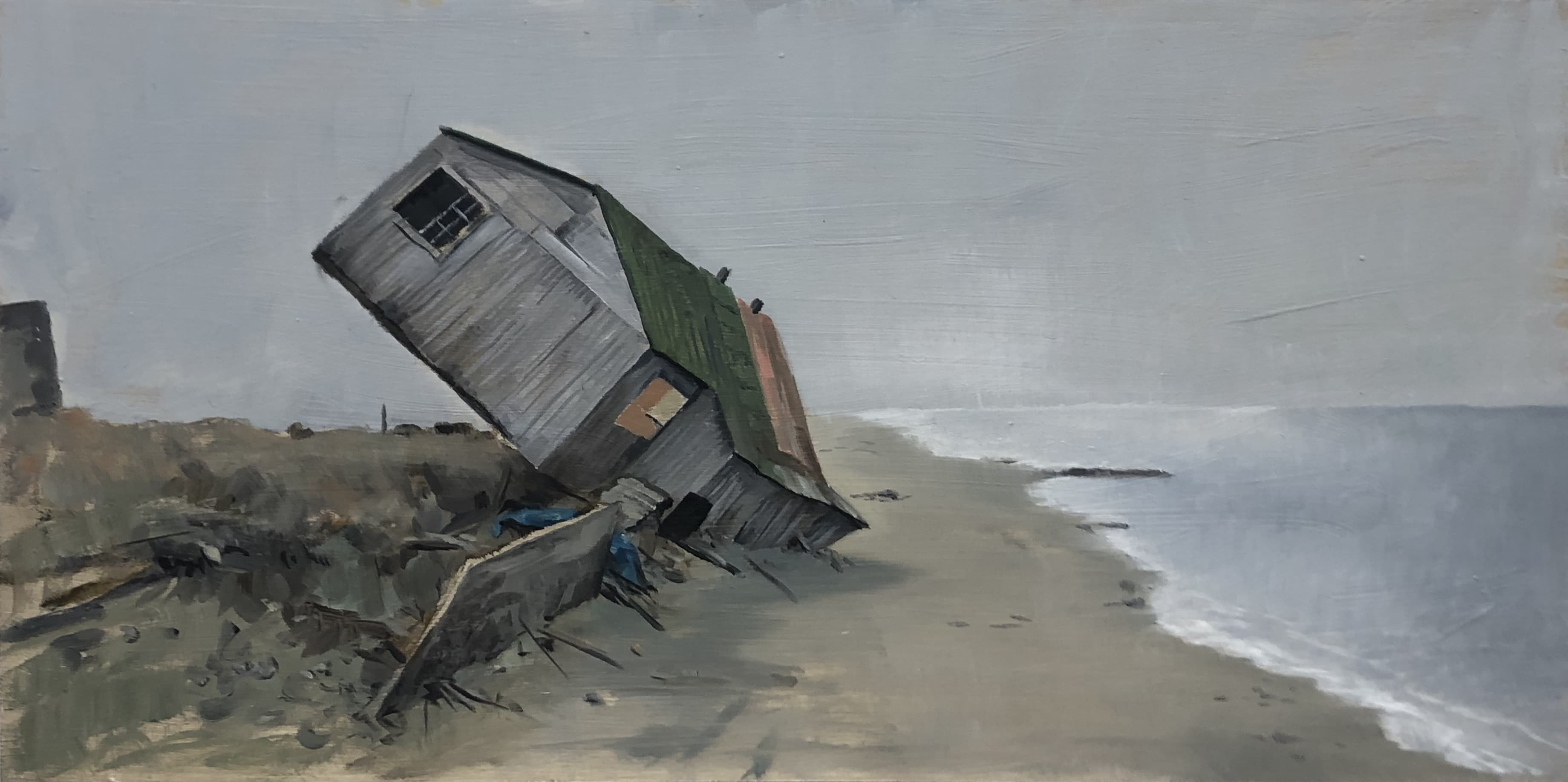 Rutsch,30x60cm,Ol auf MDF,2022