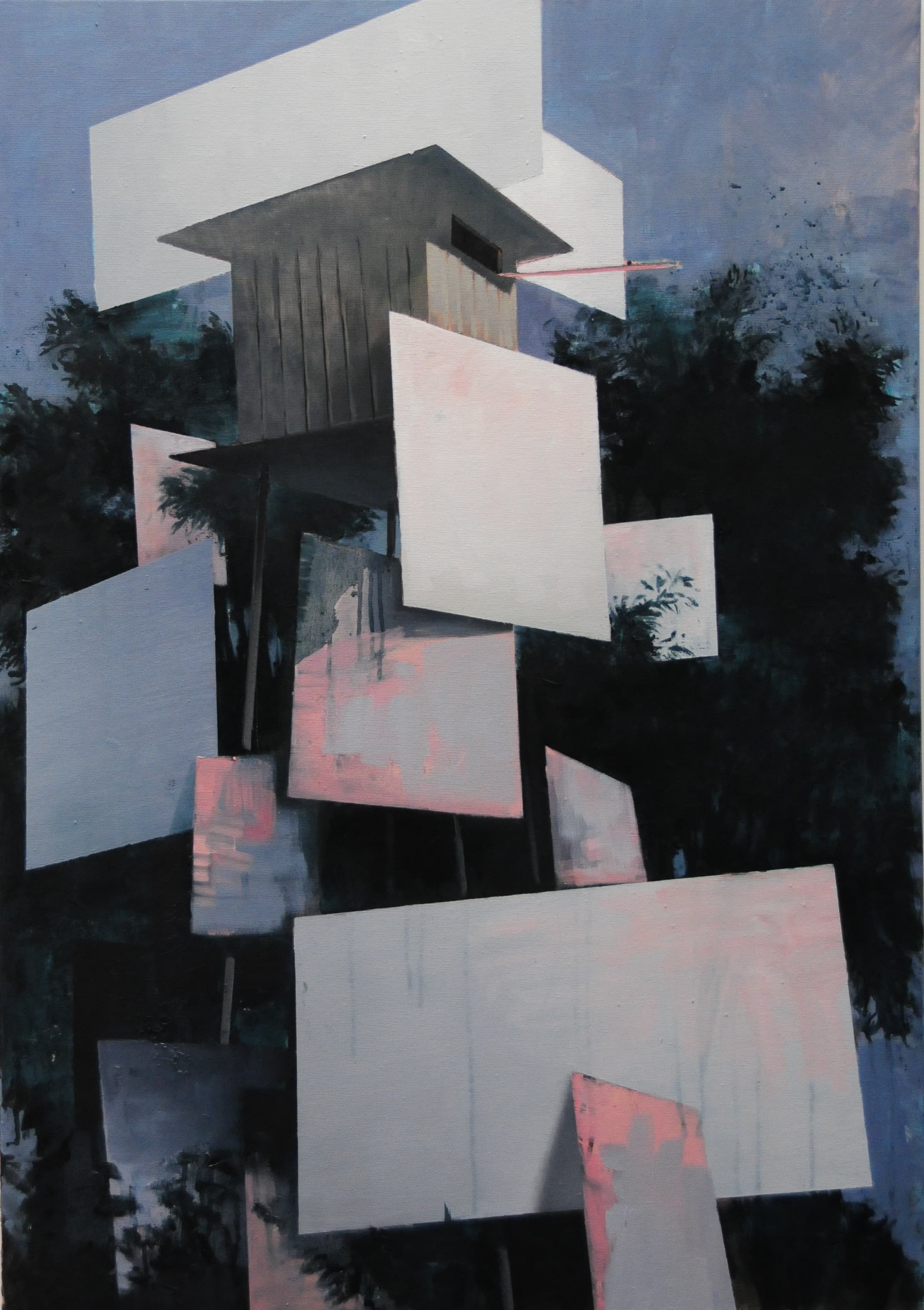 Schutz, 100x70cm,Ol auf Lw, 2023