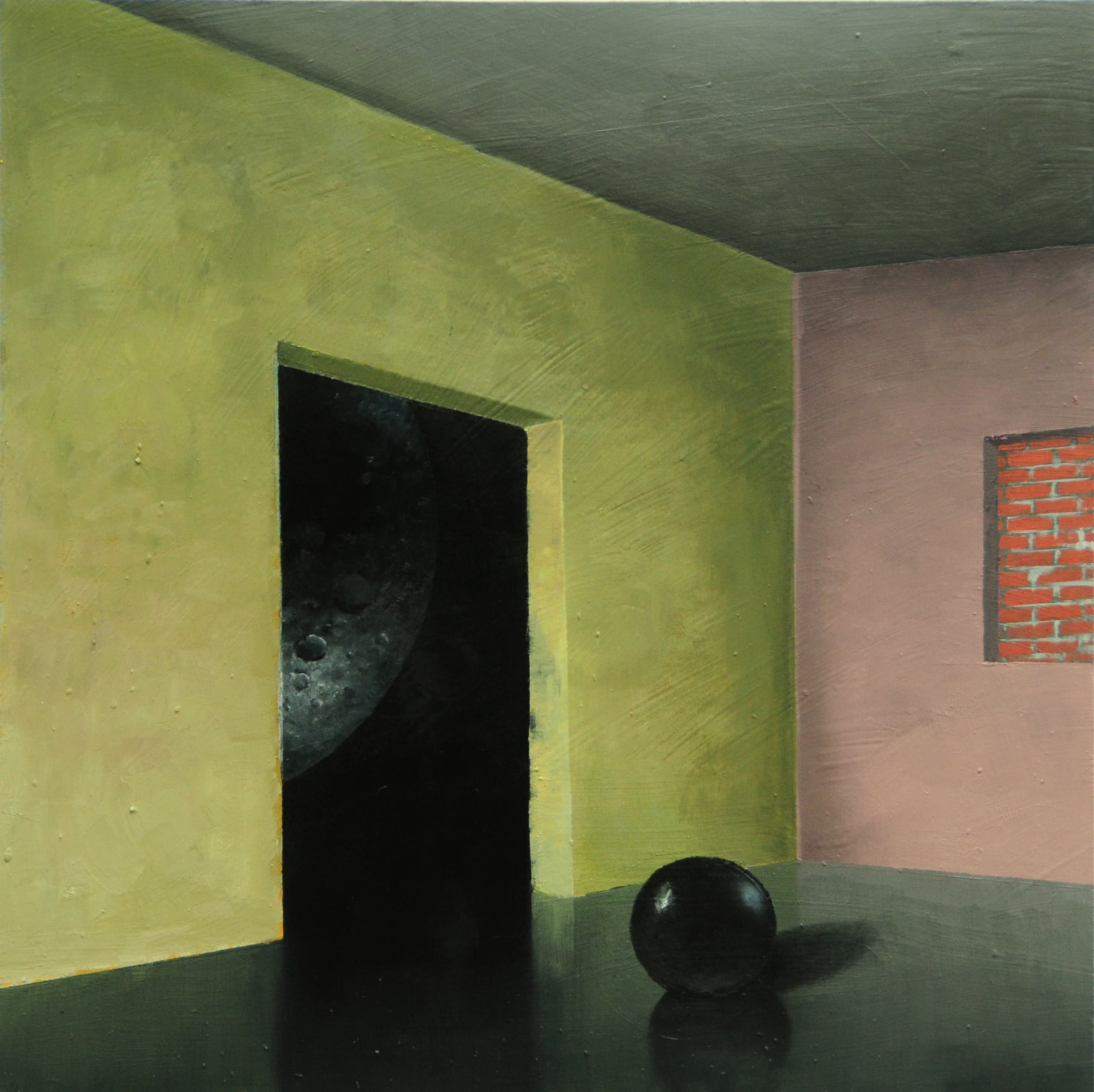 Spielzimmer_40x40cm_2019_Ol auf Holz