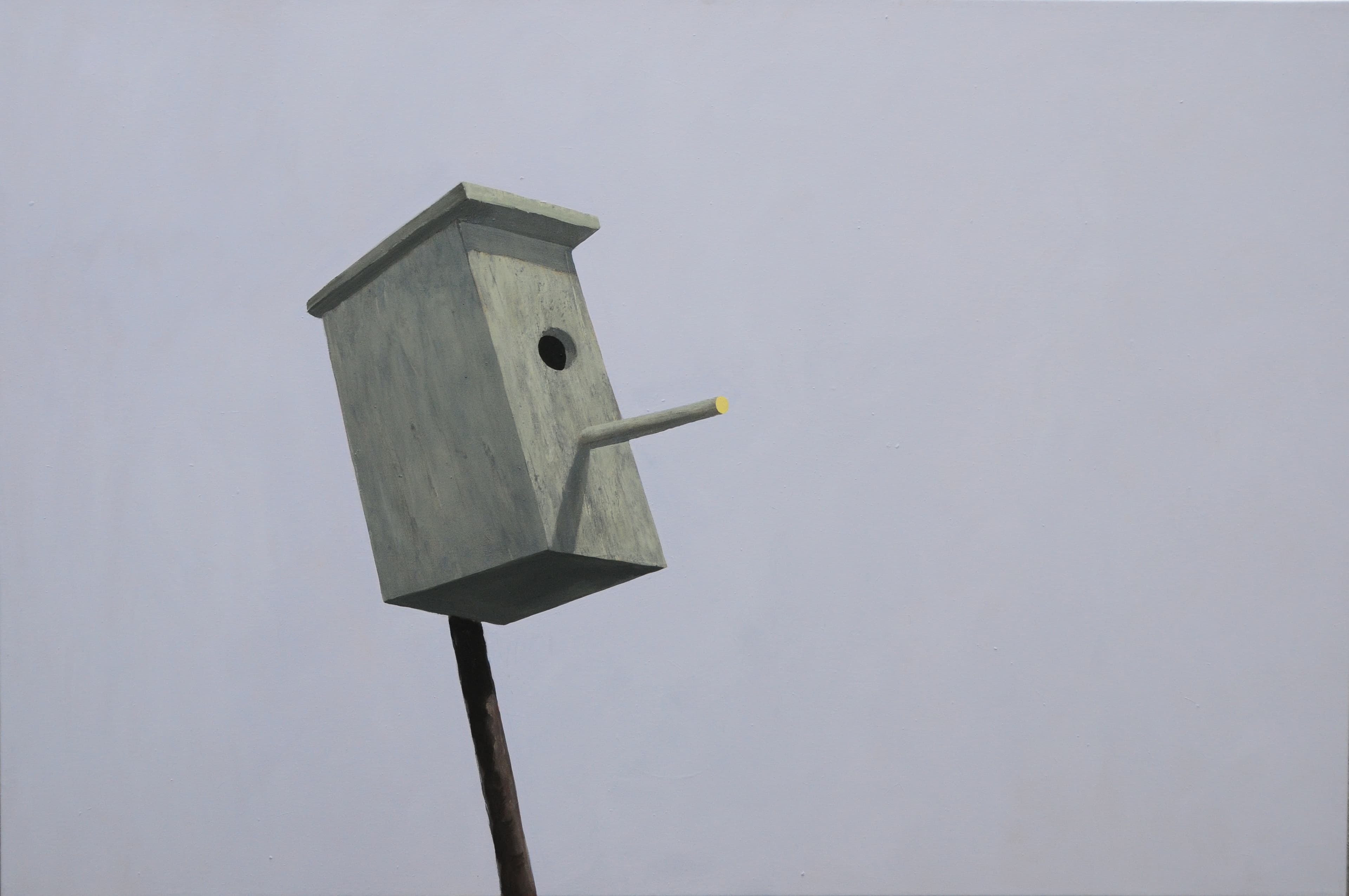 Vogelhauschen II, 80x120cm,Acryl auf Lw,1997