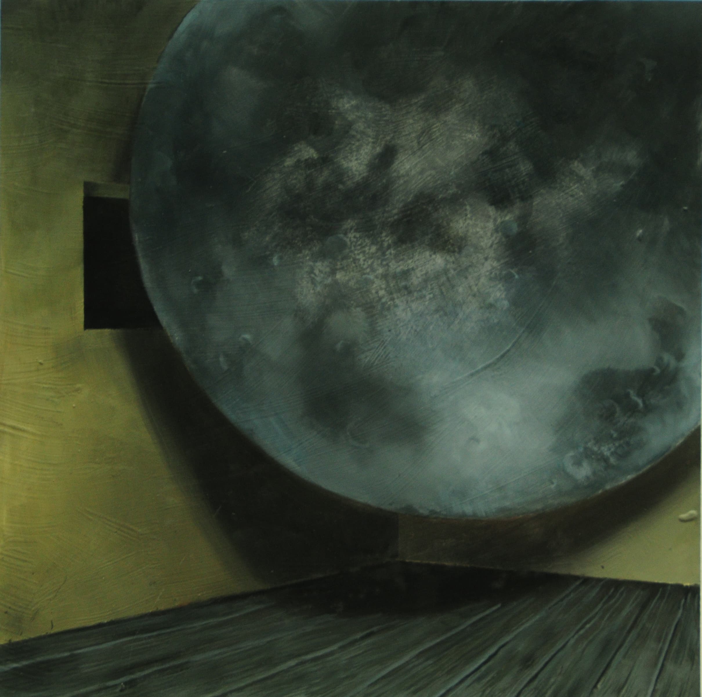 Wohnzimmer_2019_40x40cm_Ol auf Holz